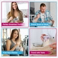 thumbnail image 4 of Overnight Oats Jar with Airtight Lid – BPA-Free Plastic Meal Prep Container for Yogurt, Salads & Snacks (Plastic), 4 of 9