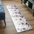 thumbnail image 4 of Purple Flowers 2'x6' Runner Rug, Spring Floral Elegant Pastoral Watercolor Washable Non-Slip Area Rugs for Hallway Kitchen Floor Bedroom Entryway, StainResistant Laundry Carpet Decoration Indoor Mat, 4 of 9