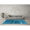 thumbnail image 3 of Ahgly Company Indoor Rectangle Oriental Light Blue Industrial Area Rugs, 2' x 3', 3 of 4