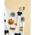 thumbnail image 6 of Gureui Halloween Kids Baby Girls Jumpsuit, Children Sleeveless Spaghetti Straps High Waist One Piece Flared Hem Bodysuit, 6 of 9