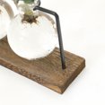 thumbnail image 5 of Florero pequeño de vidrio creativo en forma de gota de agua, sala de estar, escritorio, arreglo floral, oficina, decoración hidropónica simple transparente de madera, 5 of 5