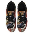thumbnail image 2 of Bass Fishing American Flag Us Running Shoes Sneakers Mesh Black Size 10, 2 of 5