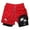 Red, variant on XFeng Men's 2 in 1 Swim Trunks, Print Board Shorts with Compression Liner, Quick Dry Beach Swim Shorts with Pockets