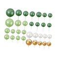 thumbnail image 2 of 32 adornos para tartas con forma de bola, mini globos de espuma, adornos para cupcakes DIY con verde, 2 of 9