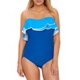 thumbnail image 1 of Coco Reef Paradiso Agate Ruffle Bandeau One-Piece, 1 of 4