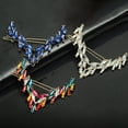 thumbnail image 2 of Cheers.US 2Pcs Women and Girls Hair Clip Beautiful Decorative Attractive Rhinestone Hair Clip V-shaped Hairpin Fancy Hair Accessories, 2 of 7
