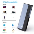 thumbnail image 4 of BENFEI M.2 NVME SATA SSD Enclosure, 10 Gbps USB Type-C/Type-A to NVME PCI-E SATA M-Key/(B+M) Key Solid State Drive Enclosure Support UASP Trim for NVME/SATA SSDs 2230/2242/2260/2280, 4 of 7