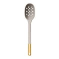 thumbnail image 6 of Beautiful 6-Piece Silicone Kitchen Utensil Tool Set with Rotating Rack by Drew Barrymore, Porcini Taupe, 6 of 12