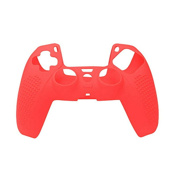 Funda para DualSense Funda de silicona suave antideslizante para controlador PS5 (Rojo) Tmvgtek Para estrenar