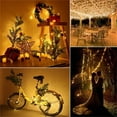 thumbnail image 3 of HESHENG 2Pack 50 LED Copper Wire String Lights USB String Lights with Remote 8 Modes Lights Watertight Remote Control Timer, Warm White, 3 of 10