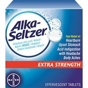 Angle View: Alka-Seltzer Extra Strength Effervescent Tablets 24 Tablets Each
