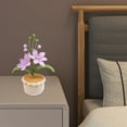 thumbnail image 4 of Handmade Home Decoration Yarn Weaving Simulated Flower Desktop Bonsai, 4 of 6