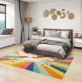 thumbnail image 2 of Unicorn Rugs for Girls Bedroom - 5x8 Rug - Unicorn Rug - Girls Cute Cartoon Animal Area Rug - Kids Multicolor Rugs - Fantasy Animal Carpet, 2 of 7