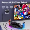 thumbnail image 2 of Estación de acoplamiento compatible con Nintendo Switch/OLED, adaptador HDMI 4K, 4 cargadores Joycon, 8 ranuras para juegos, base de carga portátil para TV para el kit de accesorios Switch, 2 of 8