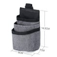 thumbnail image 5 of Toyvian 1Pc Grey Car Door Storage Bag with Unique Pockets for Phone Cup and Document Storage, 5 of 8