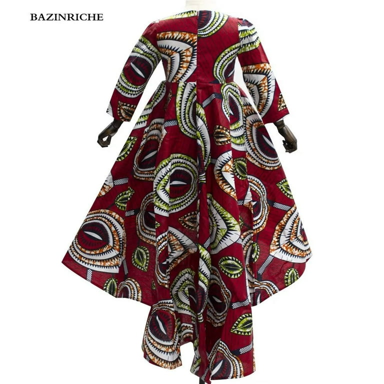 African Girl Dresses Ankara Print Dashiki Long Party Children s