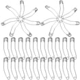 thumbnail image 2 of KAKOWELY 200 Pcs Épingles de Sécurité en Acier Inoxydable Épingles Courbées Épingle de Sécurité Courbée Durable pour Courtepointe,1.3"X0.2"X0.04 Pouces, 2 of 5