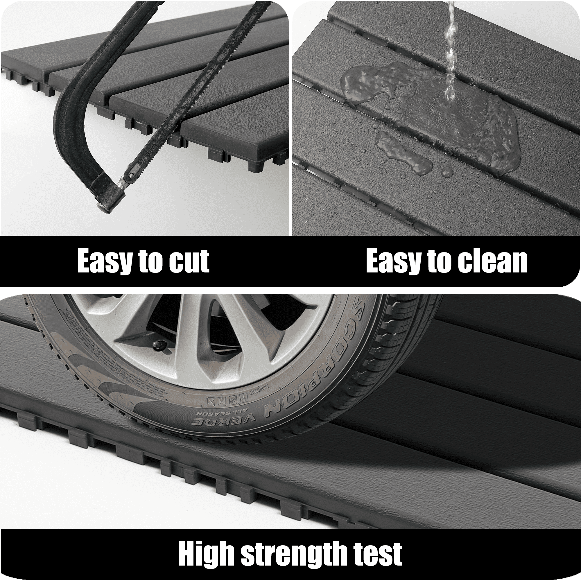 PP Interlocking Deck Tiles, Strong Load-Bearing, Easy Install, Versatile Use, Indoor & Outdoor