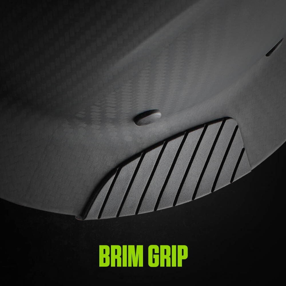Actual Carbon Fiber Hard Hat - Full Brim Glossy Black