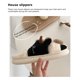 thumbnail image 4 of Minnieouse Zapatillas adorables para el hogar para mujer, sandalias reutilizables lavables cálidas de felpa para invierno y otoño, sandalias de Calzado 42-43, 4 of 6