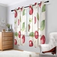 thumbnail image 2 of Yayeee Window Curtains Light Filtering 63"x42" Grommet Panel Pair Home Living Room Decor, Watercolor Cherry, 2 of 7