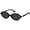 Black/Gray lens, variant on Retro Oval Sunglasses for Women, Trendy UV400 Protection