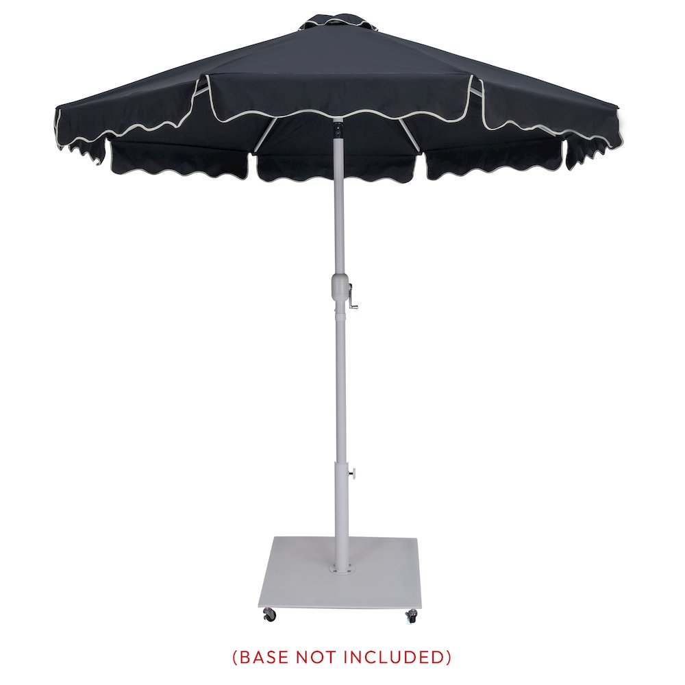 Meridian Furniture Amalfi Black Polyester Patio Umbrella