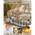 thumbnail image 4 of Fall Buffalo Plaid Sofa Couch Covers for Dog,Washable Sectional Couch Slipcovers for Loveseat with Tassels,Vintage Thanksgiving Autumn Maple Leaves Non Slip Sofa Throw Cover Blanket Large 71x102, 4 of 8
