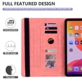thumbnail image 5 of TECH CIRCLE Case for Galaxy Tab A9 Plus 2023 - Protective Leather Folio Case with [Adjustable Viewing Stand Angle & Card Slots] Durable Thin Cute Flower Cover for Galaxy Tab A9+ 11" (SM-X210), Pink, 5 of 6