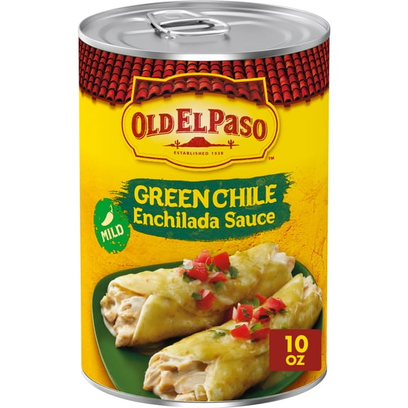 Old El Paso Mild Green Chile Enchilada Sauce, Meal Prep, 10 oz