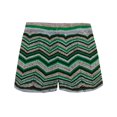 thumbnail image 4 of YDLCAFD Women’s Striped Knit Shorts High Waisted Short Summer Elastic Rainbow Color Block Sweater Shorts, 4 of 4