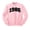 Pink, variant on 1986 College Style Sweatshirt Unisex Large White