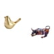 thumbnail image 5 of Figura de pájaros,Figura de pájaro dorado,decoración del hogar,estatua de animal,Estatuas decorativas de pájaros pequeños como accesorios de exhibición,Estatua de toro de resina,Pintura, 5 of 8