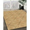 thumbnail image 3 of Ahgly Company Machine Washable Indoor Round Transitional Orange Area Rugs, 4' Round, 3 of 7
