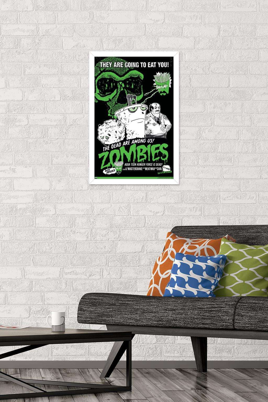 Aqua Teen Hunger Force - Zombies Wall Poster, 14.725" x 22.375", Framed