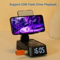thumbnail image 2 of Soporte para Teléfono Móvil con Altavoz Bluetooth y Reloj, Soporte de Escritorio Plegable para Tabletas y Teléfonos Móviles, 2 of 5
