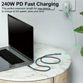thumbnail image 4 of USB4.0 Cable 240W Fast Charging USB C Cord 40Gbps Data Transfer Supports 8K@60HZ, 4 of 9