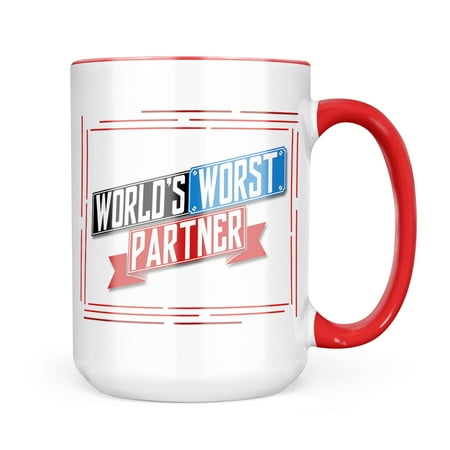 

Neonblond Funny Worlds worst Partner Mug gift for Coffee Tea lovers