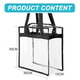 thumbnail image 3 of Transparent Tote Bag See Through Shoulder Bag Travel Handbag Clear Tote Bag Travel Bags PVC Toiletry Bag Travel Organizer Bag, 3 of 5