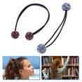 thumbnail image 3 of 3 Pcs Élastiques à Cheveux Brillants en Strass Chouchous Mode, 3 of 7