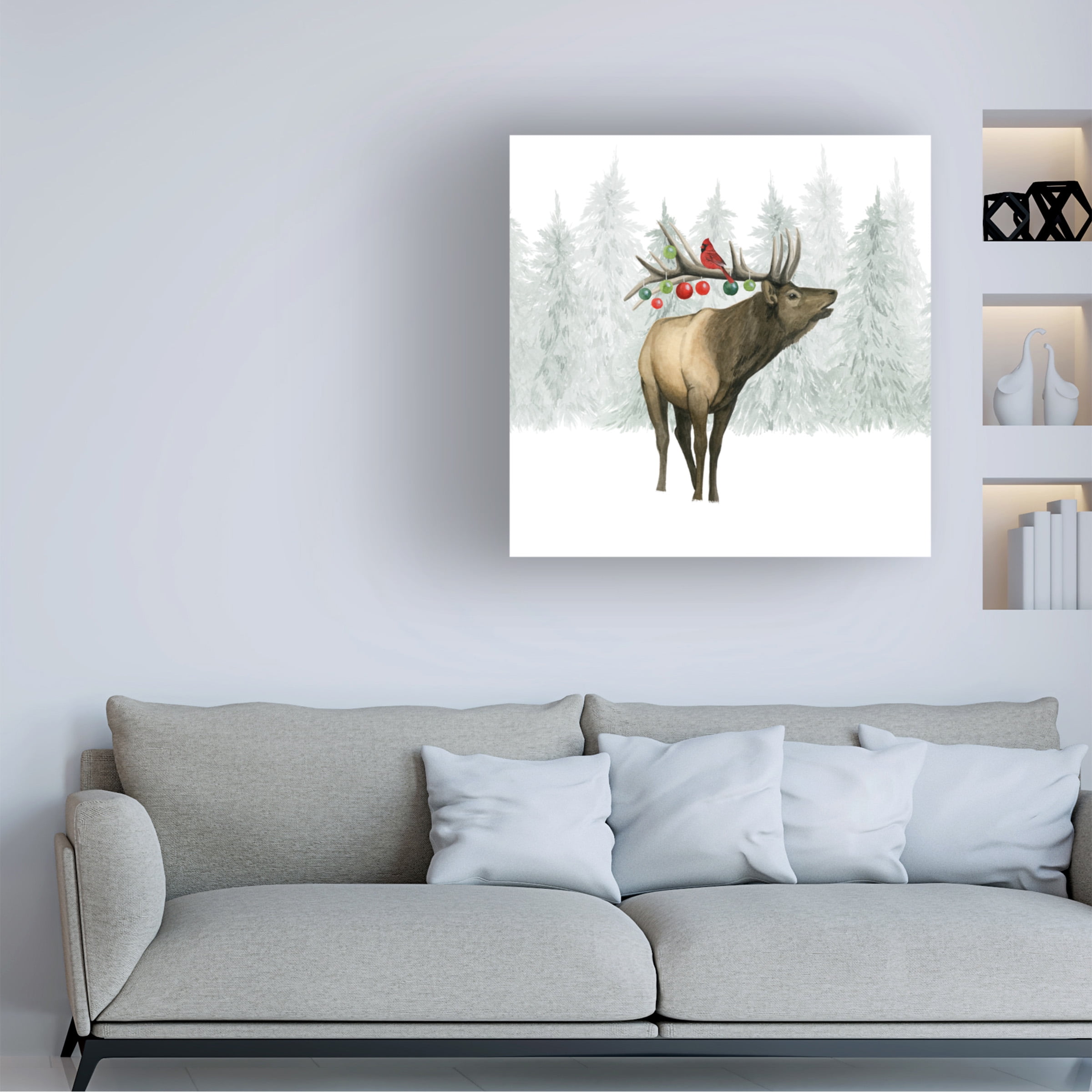 Grace Popp 'Festive Forest II' Canvas Art
