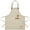 Beige, variant on Chef Apron for Men Women with Pockets Adjustable Neck Strap, Heavy Duty Canvas Gardening Apron, Water Repellent Apron for Cooking, Baking, BBQ, Working, Painting (Black)