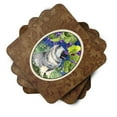 thumbnail image 2 of Carolines Treasures SS8249FC Keeshond Foam Coaster Set of 4 3 1/2 x 3 1/2 multicolor, 2 of 3