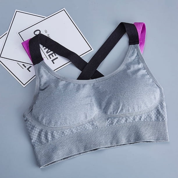 Sujetador deportivo sin aro de acero, chaleco profesional a prueba de golpes para correr, fitness, yoga, ropa interior para mujer