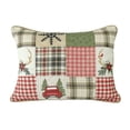 thumbnail image 2 of Your Lifestyle Holly Forest 3PC Queen Pieced Cotton Quilt Set, 2 of 8