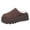 A Coffee, variant on Retro Platform Slip On Slipper Genuine Leather Clogs for Women Footwear Comfortable Stylish Closed Toe 2026 Daily Brown 36