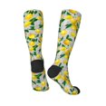 thumbnail image 4 of Daiia Sports Socks Lemon1 Printed Novelty Crew Socks for Men Women Knee High Socks Cotton Socks Soft & Breathable Support Unisex Socks, 4 of 9