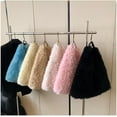 thumbnail image 6 of Faux Fur Hobo Shoulder Bag Furry Handbag Purse for Women Winter Y2k Fuzzy Plush Shoulder Tote Bag for Work Shopping, 6 of 6