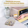 thumbnail image 6 of Spring Floral Pot Holders for Kitchen Heatproof Potholder, 5 Pack Purple Flowers Summer Botanical Rustic Hot Pads Multipurpose Oven Pads Cloth Potholders Trivet for Cooking Baking, 6 of 8
