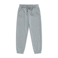 thumbnail image 7 of HAOTAGS Fleece-Lined Sweatpants for Boys & Girls Elastic Waist with Functional Side Pockets, Warm & Stretchy Joggers Gray Size 3T, 7 of 7